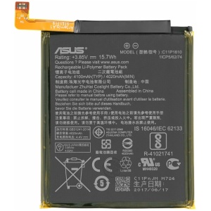 <b>Opis:</b><br><ul><li><b>Originalna baterija proizvajalca Asus</b></li><li>Najsodobnejša tehnologija omogoča veliko ciklov polnjenja in praznjenja<br></li><li>Li-Polymer celice so prijazne okolju, obenem pa zagotavljajo delovanje brez spominskega učinka<br></li><li>Termično stikalo ščiti baterijske celice pred pregrevanjem, prenapolnitvijo in kratkim stikom<br></li><li>Visoka kapaciteta baterije, podaljšan čas delovanja pri mirovanju naprave, zelo počasno samopraznjenje</li><li>Baterijo polnimo z originalnim ali nadomestnim polnilcem</li><li>Certifikati CE in ROHS</li></ul><br><br><p><b>Originalne oznake:</b></p><ul><li>C11P1610</li><li>1ICP5/62/74</li></ul><br><b>Primerno za:</b><br><ul></ul><br>Asus:<br><ul><li>ZenFone Pegasus 4A,&nbsp;ZB500TL</li></ul><br><b>Lastnosti:</b><ul><li>Proizvajalec: Asus</li><li>Vrsta: Li-Polymer</li><li>Napetost: 3,85 V</li><li>Kapaciteta: 4.100 mAh (15,7 Wh)</li></ul><br>