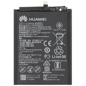 <b>Opis:</b><br><ul><li><b>Originalna baterija proizvajalca Huawei</b><br></li><li>Najsodobnejša tehnologija omogoča veliko ciklov polnjenja in praznjenja<br></li><li>Li-Polymer celice so prijazne okolju, obenem pa zagotavljajo delovanje brez spominskega učinka<br></li><li>Termično stikalo ščiti baterijske celice pred pregrevanjem, prenapolnitvijo in kratkim stikom<br></li><li>Visoka kapaciteta baterije, podaljšan čas delovanja pri mirovanju naprave, zelo počasno samopraznjenje</li><li>Baterijo polnimo z originalnim ali nadomestnim polnilcem</li><li>Certifikati CE in ROHS</li></ul><br><br><p><b>Originalne oznake:</b></p><ul><li>HB436486ECW</li><li>24022342<br></li></ul><br><br><p><b>Primerno za:</b></p><p>Huawei:</p><ul><li>P20 Pro, Mate 10, Mate 10 Pro, Mate 20, Honor 20, Honor 20 Pro, Honor View 20, G10 Dual SIM, G10 Dual SIM TD-LTE, G10 Plus, Honor 9i, Mate 10 Lite, Mate 10 Lite LTE-A, Nova 2i, Nova 2i TD-LTE, Rhone, RNE-AL00, RNE-L01, RNE-L02, RNE-L03, RNE-L21, RNE-L22, RNE-L22J, RNE-L23, RNE-LX1, RNE-LX2, RNE-LX3<br></li></ul><br><b>Lastnosti:</b><ul><li>Proizvajalec: Huawei</li><li>Vrsta: Li-Polymer</li><li>Napetost: 3,82 V</li><li>Kapaciteta: 4.000 mAh (15,3 Wh)</li></ul><br>