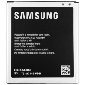 <b>Opis:</b><br><ul><li><b>Originalna baterija proizvajalca Samsung</b><br></li><li>Najsodobnejša tehnologija omogoča veliko ciklov polnjenja in praznjenja<br></li><li>Li-Ion celice so prijazne okolju, obenem pa zagotavljajo delovanje brez spominskega učinka<br></li><li>Termično stikalo ščiti baterijske celice pred pregrevanjem, prenapolnitvijo in kratkim stikom<br></li><li>Visoka kapaciteta baterije, podaljšan čas delovanja pri mirovanju naprave, zelo počasno samopraznjenje<br></li><li>Baterijo polnimo z originalnim ali nadomestnim polnilcem<br></li><li>Certifikati CE in ROHS</li></ul><br><br><p><b>Originalne oznake:</b></p><ul><li>EBBG530BBC<br></li><li>EBBG530BBE</li><li>EB-BG530BBC</li><li>EB-BG530BBE</li><li>EB-BG530CBE</li><li>EB-BG530<br></li><li>BG530CBU</li><li>EB-BG530BBU</li><li>EB-BG530CBB</li><li>EB-BG530CBZ</li><li>GH43-04372A</li></ul><br><br><p><b>Primerno za:</b></p><p>Samsung:</p><ul><li>Galaxy J3 SM-J320, Galaxy J5 SM-J500, Galaxy J5 LTE, Galaxy J5 DuoS, Galaxy J5 2015, Galaxy Grand Prime, Grand Prime LTE, Grand Prime DuoS, Grand Prime VE, Galaxy J5, SMG530F, SM-G530F, SMG530H, SM-G530H, SMG531F, SM-G531F, SMG531H, SM-G531H, SMJ500F, SM-J500F, SMJ500FN, SM-J500FN</li></ul><br><b>Lastnosti:</b><ul><li>Proizvajalec: Samsung</li><li>Vrsta: Li-Ion</li><li>Napetost: 3,8 V</li><li>Kapaciteta: 2.600 mAh (9,88 Wh)</li></ul><br>