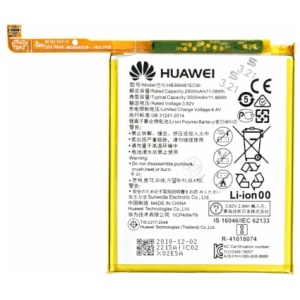 <b>Opis:</b><br><ul><li><b>Originalna baterija proizvajalca Huawei</b><br></li><li>Najsodobnejša tehnologija omogoča veliko ciklov polnjenja in praznjenja<br></li><li>Li-Polymer celice so prijazne okolju, obenem pa zagotavljajo delovanje brez spominskega učinka<br></li><li>Termično stikalo ščiti baterijske celice pred pregrevanjem, prenapolnitvijo in kratkim stikom<br></li><li>Visoka kapaciteta baterije, podaljšan čas delovanja pri mirovanju naprave, zelo počasno samopraznjenje<br></li><li>Baterijo polnimo z originalnim ali nadomestnim polnilcem<br></li><li>Certifikati CE in ROHS</li></ul><br><br><p><b>Originalne oznake:</b></p><ul><li>HB366481ECW</li><li>HB366481EBW</li></ul><br><br><p><b>Primerno za:</b></p><p>Huawei:</p><ul><li>P9, P9 Lite, P9 Lite Dual Sim, P9 Dual Sim, P10 Lite, P20 Lite,&nbsp;Honor 7 Lite, Honor 7 Lite Dual Sim, Honor 8, Honor 8 Lite, Honor 8 Dual Sim, Honor 9 Lite, Figo, Venus, Nova Lite 2, Nova Lite 2 Dual SIM, Nova Lite 2 Dual SIM TD-LTE, P Smart, P Smart Dual SIM, P Smart Dual SIM TD-LTE, P Smart Dual SIM TD-LTE, Leland, Honor 9 Youth Edition,&nbsp;AS-LX1, NEM-L21, NEM-L51, VNS-DL00, VNS-L23, VNS-L31, VNS-L21, VNS-L22, VNS-L23, VNS-L53, VNS-AL00, VNS-L62, VNS-L52, VNS-DL00,&nbsp;WAS-LX1, WAS-LX1A, WAS-LX2, WAS-LX2J, WAS-LX3, PRA-LA1, PRA-LC2, PRA-LX1, PRA-LX3, FRD-L02, FRD-L04, FIG-LX2, FIG-L22, FIG-LA1, FIG-TL10, FIG-LX1, FIG-L21, FIG-AL10, FIG-AL00, FIG-LX1, FIG-LX2, FIG-LX3, F IG-LA1, LLD-AL00, LLD-AL10, LLD-TL10, LLD-L31, LLD-L22A</li><li>Y6 (2018), Y6 (2018) Dual SIM, Y6 (2018) Dual SIM LTE, Y7 Prime (2018), LDN-L21, LDN-TL10, Nova 2 Lite, LDN-LX2, LDN-L22, ATU-LX3, ATU-L11, ATU-L21, ATU-L22, LDN-L01, LDN-L21, LDN-LX3, ATU-LX1, Autumn, ATU-L23,Y6 Prime (2018), Y6 Prime (2018) Dual SIM, Y6 Prime 2018 Dual SIM LTE, ATU-L31</li><li>AUM-TL20, Enjoy 8e, Enjoy 8e Dual SIM, Enjoy 8e Dual SIM TD-LTE, ATU-TL10, AUM-AL20, AUM-AL00, Honor Play 7A, ATU-AL10, Y7 (2018) Dual SIM, Y7 (2018) Dual SIM LTE, LDN-L23, London, Enjoy 8, Enjoy 8 Dual SIM, Enjoy 8 Dual SIM TD-LTE, LDN-TL10, Y7 Prime (2018), LDN-TL30, LDN-TL40, LDN-LX1, Nova 2 Lite, Nova 2 Lite Dual SIM, Nova 2 Lite Dual SIM TD-LTE, LDN-LX2, Y7 Pro (2018), LDN-L22, LDN-AL00, Honor Changwan 7C, Honor Changwan 7C Dual SIM, Honor Changwan 7C Dual SIM TD-LTE, LND-TL40, London 2, LND-AL30, Honor Play 7C, P20 Lite, WiMAX 2+, HWV32, Anne, ANE-L00, ANE-L01, Nova 3e, Nova 3e Dual SIM, ANE-TL00, P20 Lite Dual SIM, P20 Lite Dual SIM LTE-A, ANE-LX3, ANE-L23, ANE-LX2, ANE-L22, ANE-LX2J, ANE-AL00, ANE-LX1, ANE-L21</li></ul><br><b>Lastnosti:</b><ul><li>Proizvajalec: Huawei</li><li>Vrsta: Li-Polymer</li><li>Napetost: 3,82 V</li><li>Kapaciteta: 3.000 mAh (11,46 Wh)</li></ul><br>