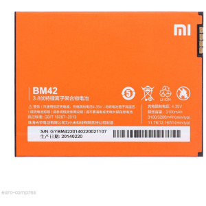 <br><b>Opis:</b><br><ul><li><b>Originalna baterija proizvajalca Xiaomi</b><br></li><li>Najsodobnejša tehnologija omogoča veliko ciklov polnjenja in praznjenja<br></li><li>Li-Polymer celice so prijazne okolju, obenem pa zagotavljajo delovanje brez spominskega učinka<br></li><li>Termično stikalo ščiti baterijske celice pred pregrevanjem, prenapolnitvijo in kratkim stikom<br></li><li>Visoka kapaciteta baterije, podaljšan čas delovanja pri mirovanju naprave, zelo počasno samopraznjenje<br></li><li>Baterijo polnimo z originalnim ali nadomestnim polnilcem<br></li><li>Certifikati CE in ROHS</li></ul><br><br><p><b>Originalne oznake:</b><br></p><ul><li>BM42<br></li></ul><br><p><b>Primerno za:</b></p>Xiaomi:<ul><li>Redmi Note<br></li></ul><br><b>Lastnosti:</b><ul><li>Proizvajalec: Xiaomi</li><li>Vrsta: Li-Ion</li><li>Napetost: 3,8 V</li><li>Kapaciteta: 3.100 mAh (11,78 Wh)</li></ul><br>