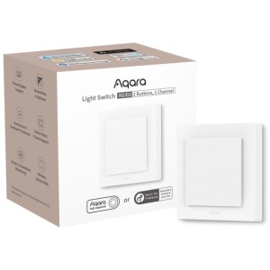 AQARA pametno stikalo za luči H2 (WS-K07D), 2 gumba - 1 kanala | E-specialisti.si