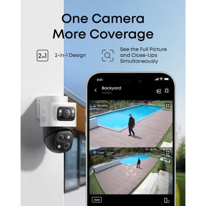 Anker Eufy Security PoE NVR nadzorni sistem S4 (2x eufy E41 + 2x eufy S4) - slika 3