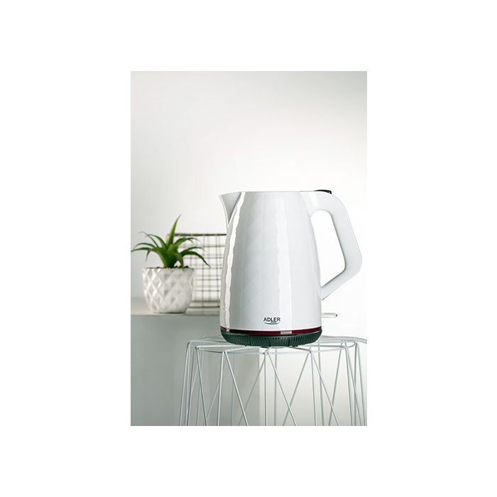 Adler grelnik vode 1,7L 2200W bel plastičen - slika 3