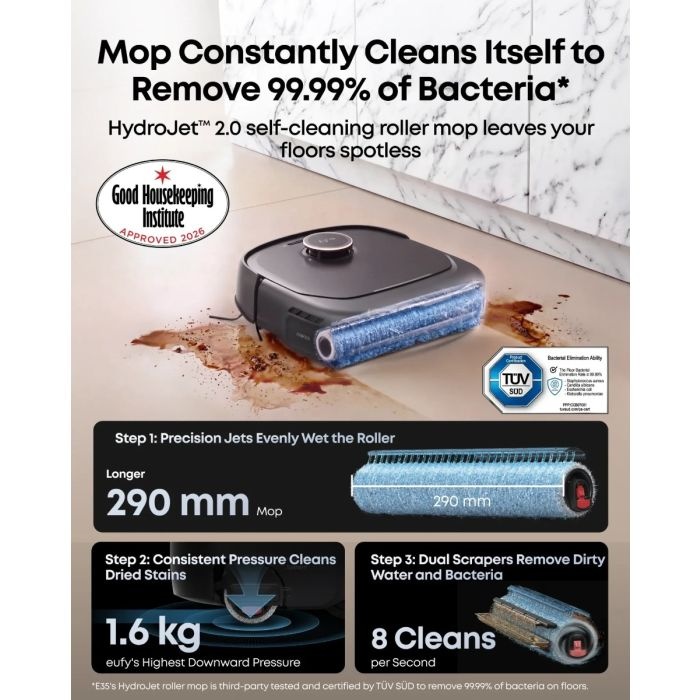 Anker Eufy Omni E35 robotski sesalnik s samičistilno postajo, črn - slika 4