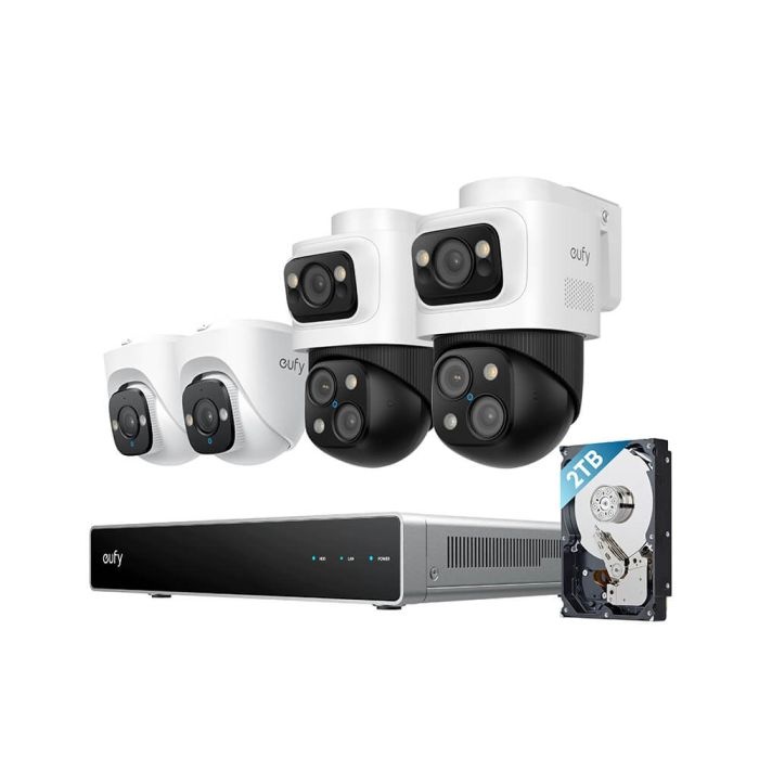 Anker Eufy Security PoE NVR nadzorni sistem S4 (2x eufy E41 + 2x eufy S4) | E-specialisti.si