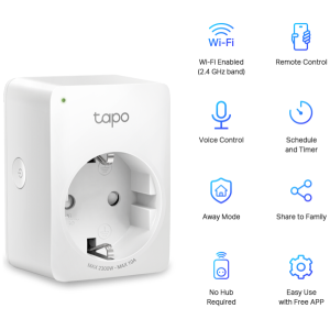 TP-LINK Tapo P100 Mini Smart Wi-Fi vtičnica | E-specialisti.si