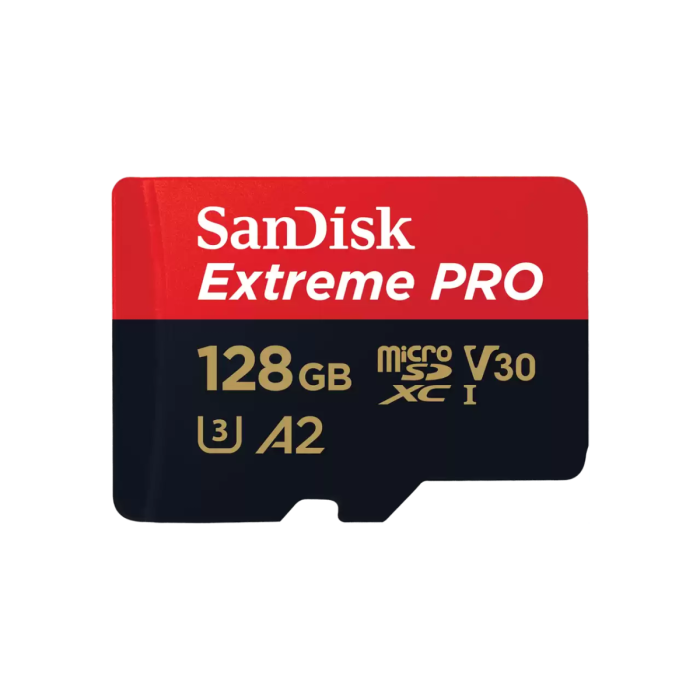 SanDisk 128GB Extreme PRO microSDXC UHS-I spominska kartica z adapterjem - slika 2
