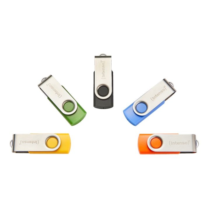 Intenso 5x16GB Basic Line USB 2.0 spominski ključki - Barvni - slika 2