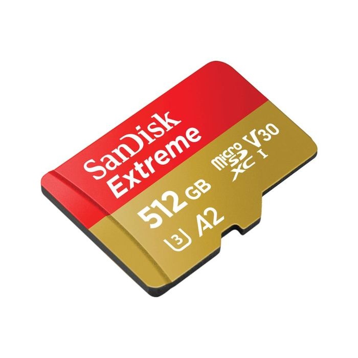 SanDisk 512GB Extreme microSDXC UHS-I spominska kartica z adapterjem - slika 2