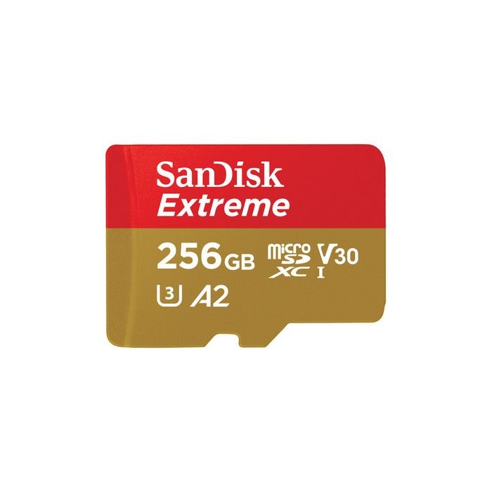 SANDISK 256GB Extreme microSDXC UHS-I spominska kartica z adapterjem - slika 2