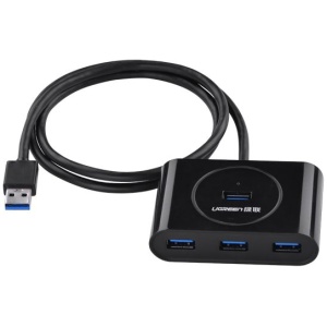 Ugreen USB 3.0 4 Ports Hub črn 1m - box