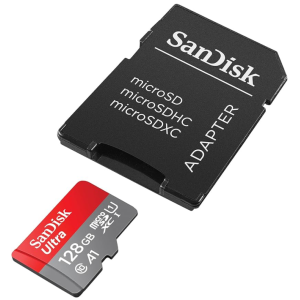 SANDISK 128GB Ultra microSDXC UHS-I spominska kartica