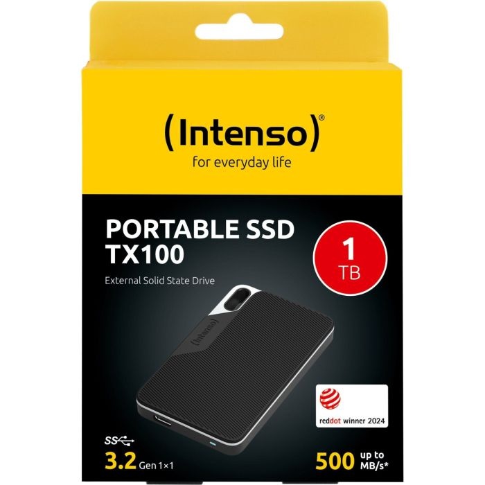 Intenso 1TB SSD TX100 500MB/s USB 3.2 Gen1x1 zunanji disk - črn - slika 3