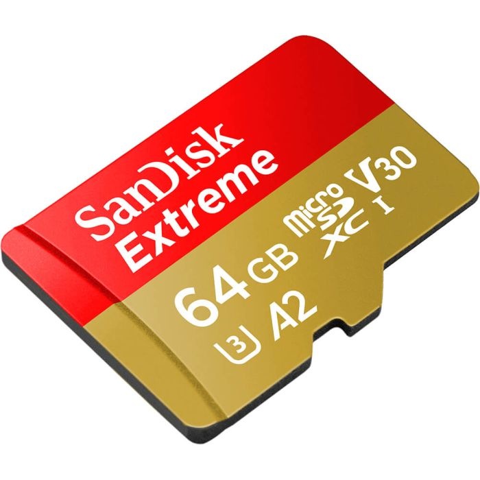 SANDISK Extreme microSDXC 64GB + SD Adapter 170MB/s & 80MB/s A2 C10 V30 UHS-I U3 - slika 3