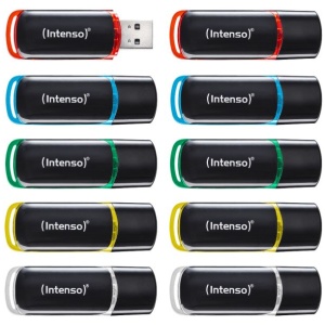 Intenso 10x8GB Business Line USB 2.0 spominski ključki - Barvni