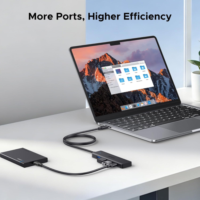 Ugreen USB-C Hub s 4x USB-A priključki, 1M - slika 4