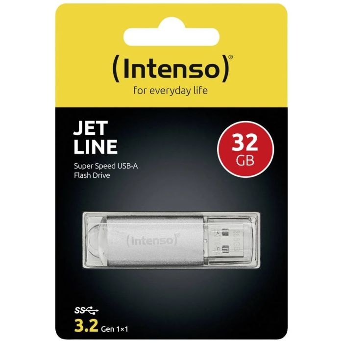 Intenso 32GB Jet Line USB 3.2 70MB/s spominski ključek - siv - slika 4