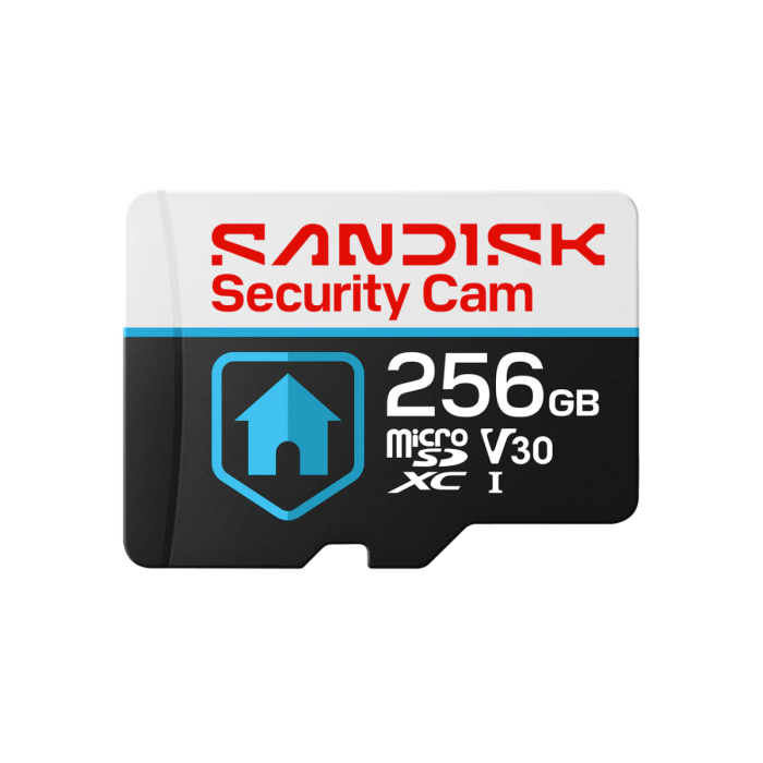 SANDISK 256GB Security Cam microSD UHS-I spominska kartica