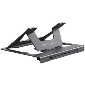 Sandberg stojalo za prenosnik s priklopno postajo USB-C 8-v-1