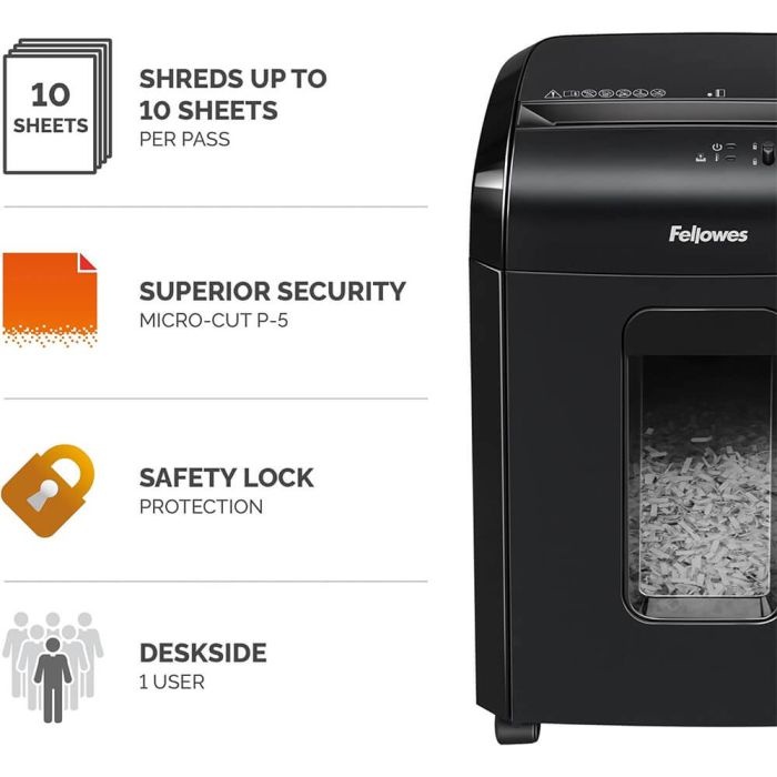 Fellowes Powershred 10M Micro-Cut uničevalnik dokumentov - slika 2