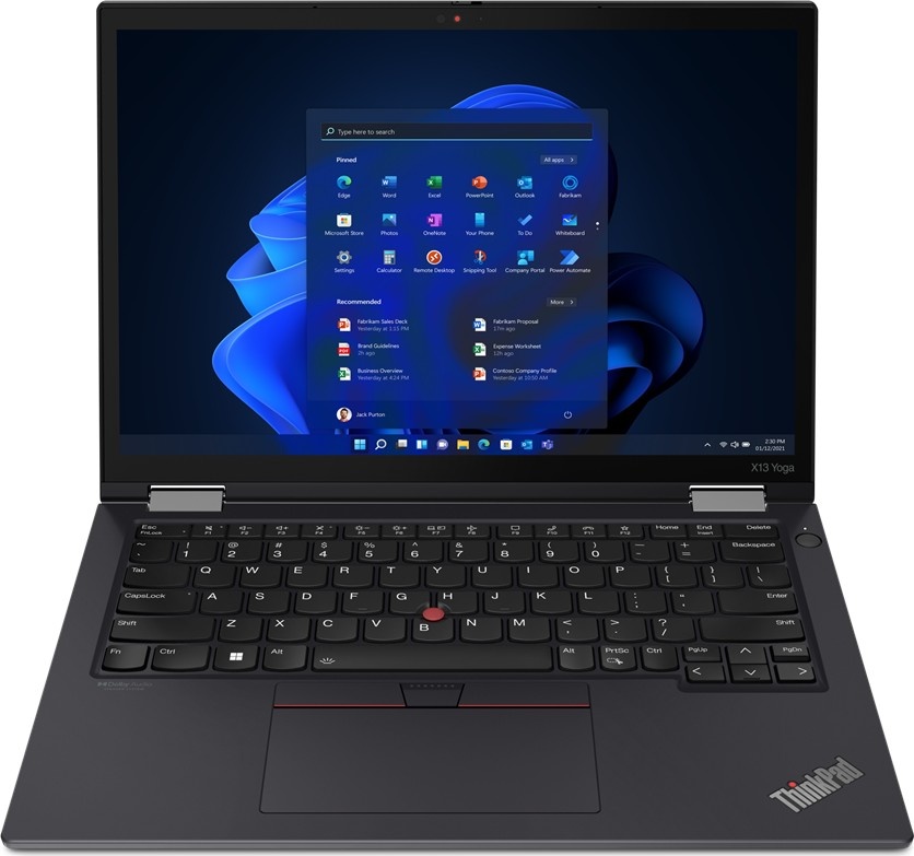 Intel® Core™ i5-1245U / 1,6 - 3,3 GHz / 10-Cores (2C+8c/12T) / Turbo Speed 4,4 GHz, 16 GB LPDDR4 vgrajen (ONBOARD), 512 GB NVMe SSD, 33,8 cm (13,3″), Sijajni (BrightView, gloss), na dotik, WUXGA / 1920 x 1200, Intel® Iris® Xe Graphics, HDMI, Thunderbolt, 2x USB, Osvetljena tipkovnica, Bluetooth, Brez sistema (licenčna nalepka Win10P)