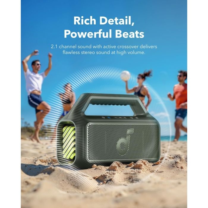 Anker Soundcore BOOM 2 BT6.0 prenosni Bluetooth zvočnik, zelen - slika 3
