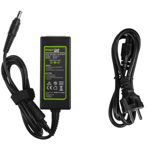 <br><p><b>Opis:</b></p><p>Polnilec za prenosnike Samsung z zaščito pred prepolnjenjem, nadtokovno zaščito, temperaturno zaščito ter certifikati CE in RoHS.</p><p><b>Vsebina kompleta:</b><br></p><ul><li>1 x napajalnik za prenosnik (EU)</li></ul><br><p><b>Originalne oznake:</b><br></p><ul><li>ADP-40MH AB</li><li>AD-4019S</li><li>AD-4019V</li><li>AD-4019R</li><li>AD-4019</li><li>PA-1400-14</li><li>ADP-40NH<br></li></ul><br><p><b>Primerno za:</b></p>Samsung:<br><ul><li>E152, E172, E251, E271, E272, E352, M60, M70, NC10 Ecko Plus, NC10 Emi Plus, NC10 Plus, NC10 Plus JP03, NC10 Plus JP05, NC10 Plus JP06, NC110, N140, N145 Plus, N150 Endi Plus, N150 Emilia Plus, N150 Elisia Plus, N150 Plus, N110, N120, N130, N140, N148, N150, N145, N210, N220, N230, N250, N310, N510, NB30, NC10, NC20, NC110-HZ1, NC210, ND10, ND20, NF110, NF210, NF310, NP-Q45, NP-R40, NP-R58, NP-R60, NP-R60S, NP-R70, NP-R519, NP-R700, NP-SA11, NP-SA1B, NP-SE11, NS310, P30, P35, P40, P480, P530, P580, Q30, Q45, Q70, Q210, Q310, Q320, Q330, Q530, QX310, R39, R55, R65, R70 Aura, R408, R458, R460, R505, R508, R510, R519, R520, R522, R525, R530, R540, R560, R580, R590, R610, R620, R710, R719, R720, R730, R780, RF510, RF710, RV510, SE11 Aura, SF510, X20, X120, X360, X420, X460, X520, 300V5A, N130 AnyNet, N140 AnyNet, N510 Mika 3G, NP-R530, NP-R540, NP-RF510, RF510 S01, RF510 S02, RF510 S07, RF510 S08, RF5711 S08de, RV515 S02, RV515 S03, RV515 S04, RV515 S04de, RV515 S05, RV720 S06de, RV720 S07de, RV720 S08de, RV720 S09de, N510 AnyNet, N510 BN7BT, N510 Mika 3G, NP-R65, NP-R510, NP-R510H, NP-R510e, NP-R540, NP-R610, NP-R620, NP-R60Y, NP-R60 Plus<br></li></ul><br><b>Lastnosti:</b><ul><li>Proizvajalec: Green Cell</li><li>Moč: 40 W</li><li>Barva: črna</li><li>Vhodna napetost: 100-240 V</li><li>Izhodna napetost: 19 V</li><li>Tok: 2,1 A</li><li>Priključek: 5,5 mm x 3,3 mm</li></ul><br>