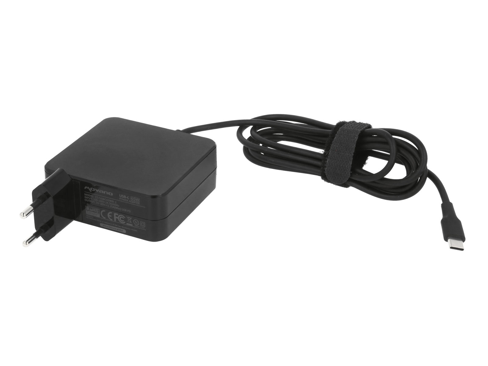 Polnilec za prenosnike HP / Toshiba / Acer / Asus / Lenovo / Dell, 65W / 20V / 3,25A / priključek USB-C - slika 3