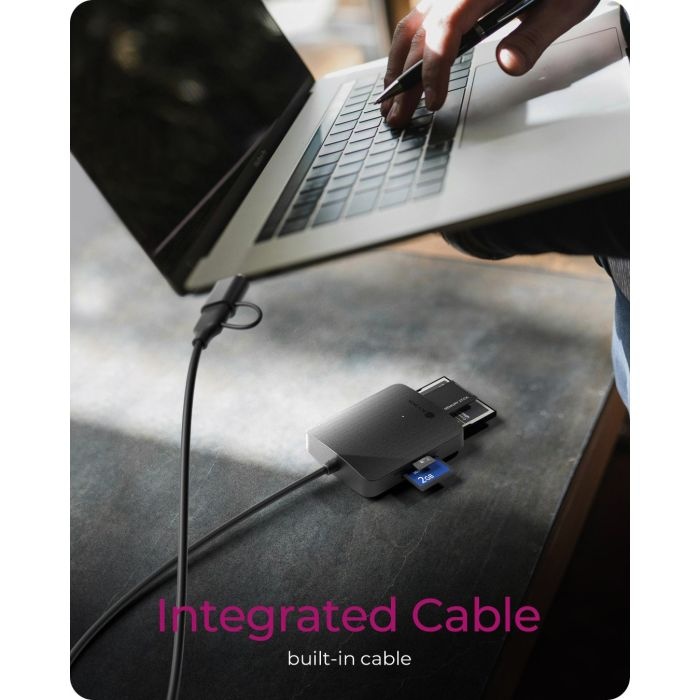IcyBox IB-CR302-CU3 čitalec kartic USB 3.0 z USB-A in USB-C priključkom - slika 4