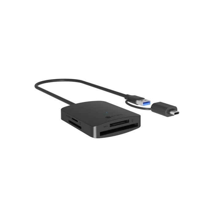 IcyBox IB-CR302-CU3 čitalec kartic USB 3.0 z USB-A in USB-C priključkom | E-specialisti.si