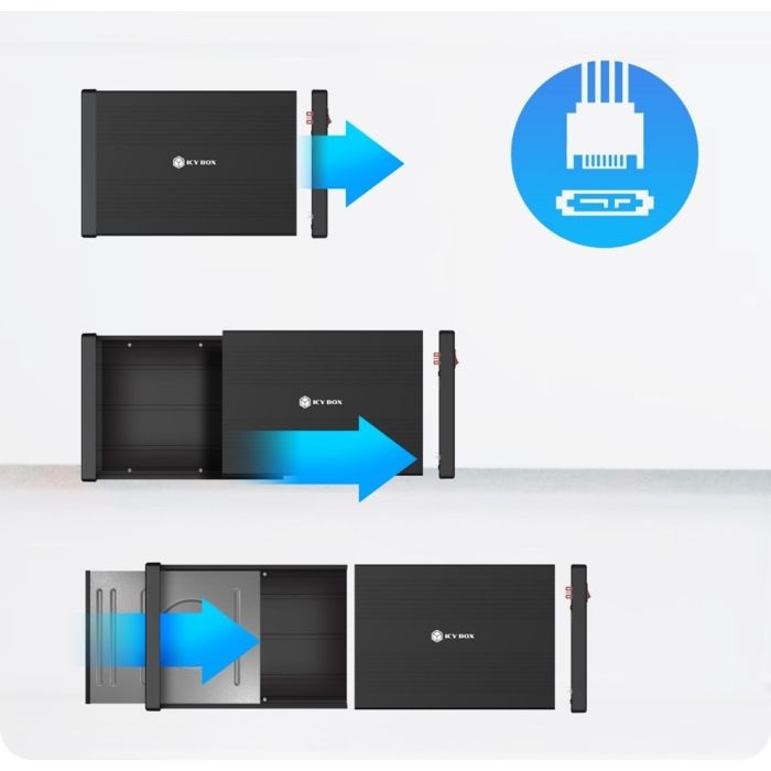 IcyBox IB-525-U3 zunanje ohišje za 5,25" SATA DVD enote - slika 3