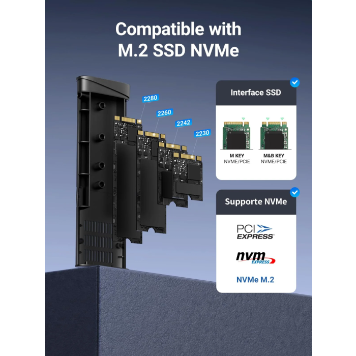 Ugreen M.2 NVMe SSD USB-C 3.1 Gen2 ohišje za disk - slika 4