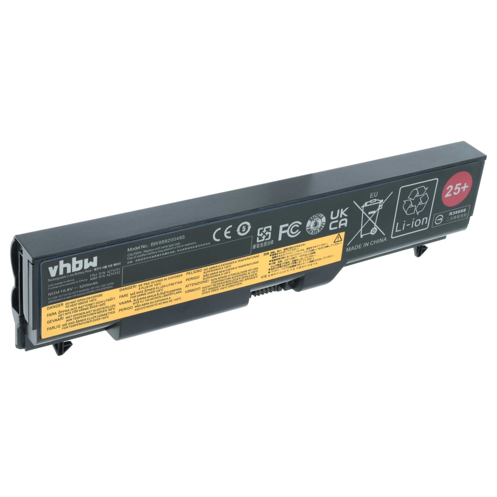 Baterija za Lenovo Thinkpad L530 / T530 / W530, 5200 mAh - slika 2