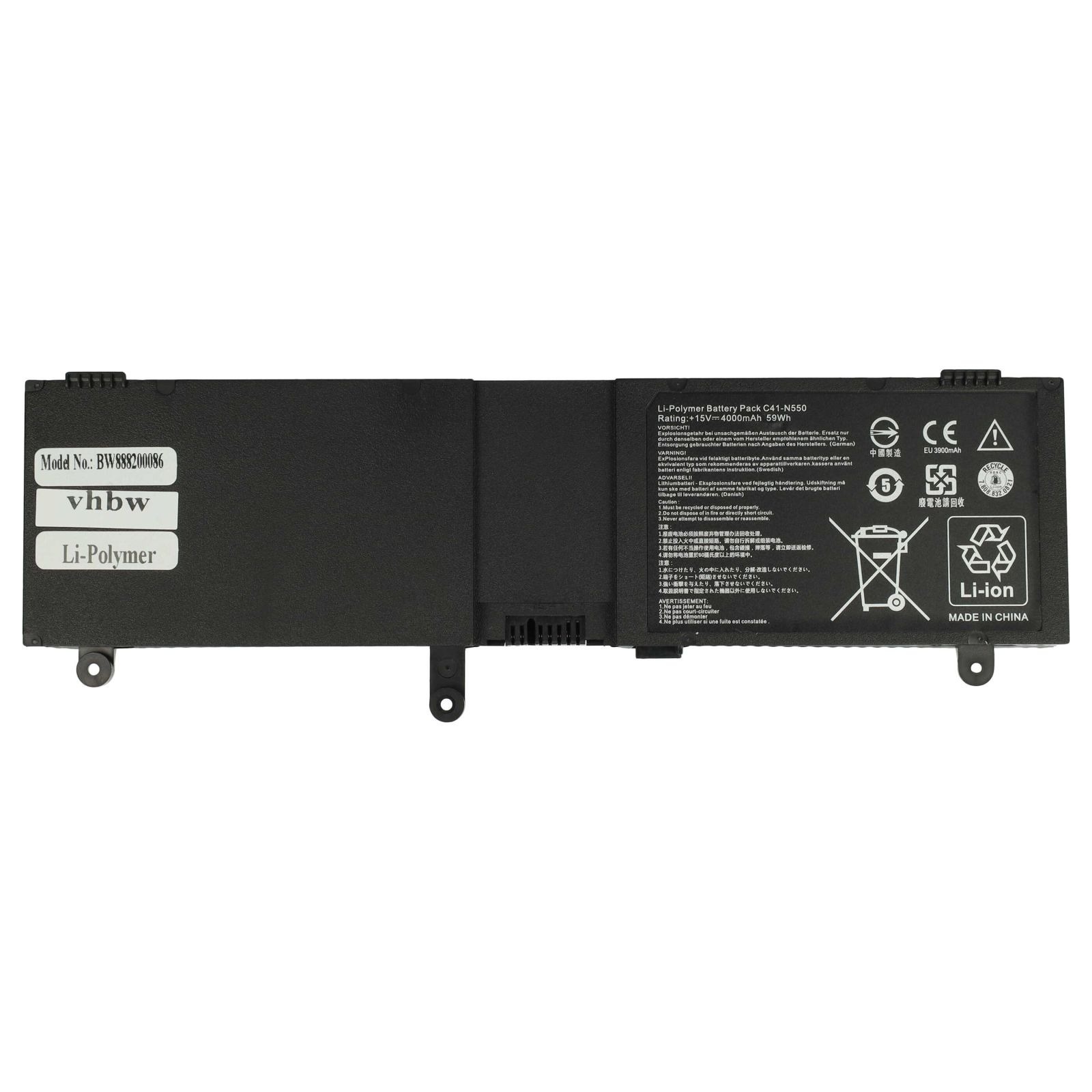 Baterija za Asus G550 / N550 / Q550, C41-N550, 4000 mAh - slika 2