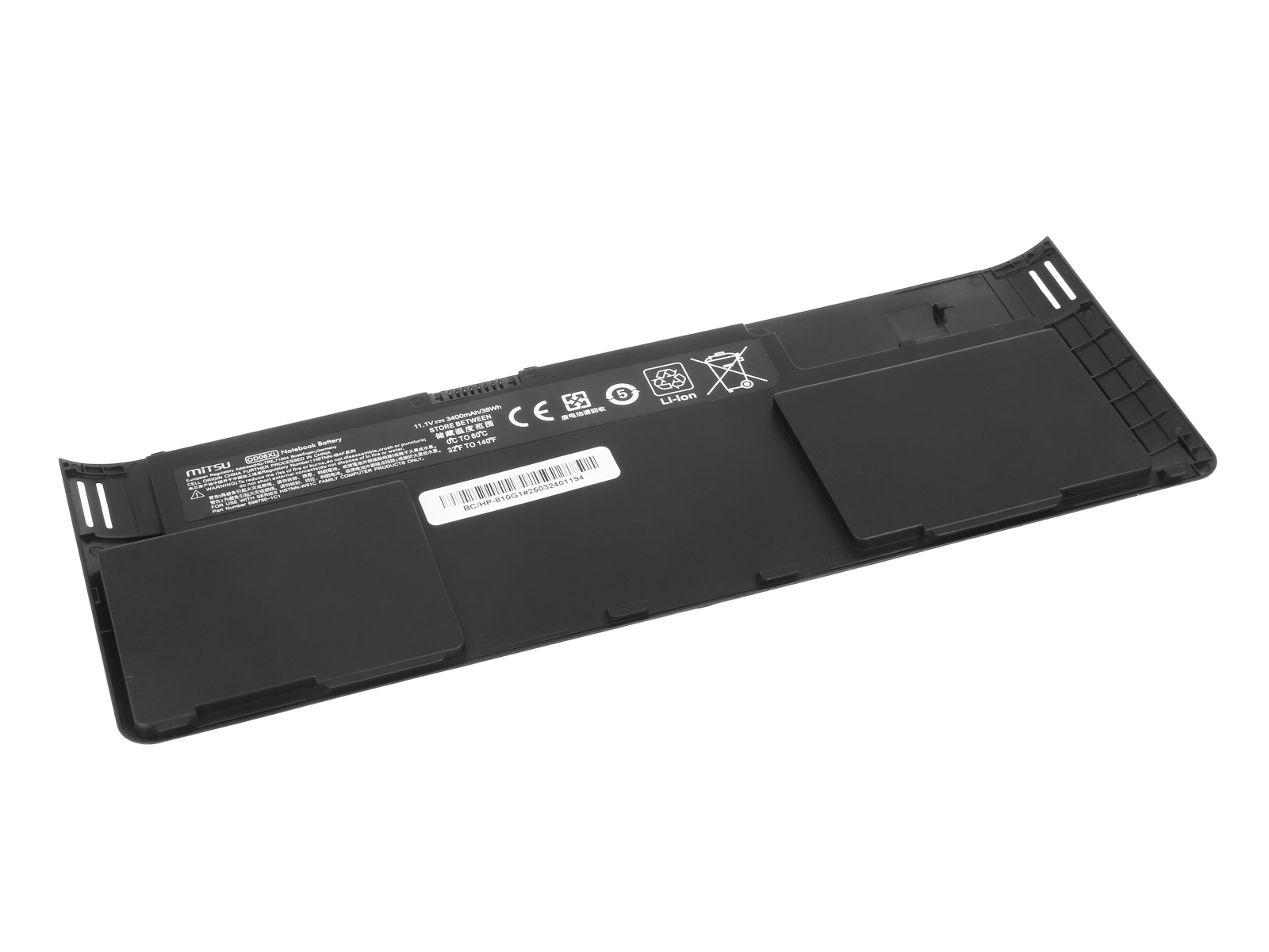 Baterija za HP EliteBook Revolve 810 / 810 G1 / 810 G2 / 810 G3, OD06XL, 3400 mAh - slika 2