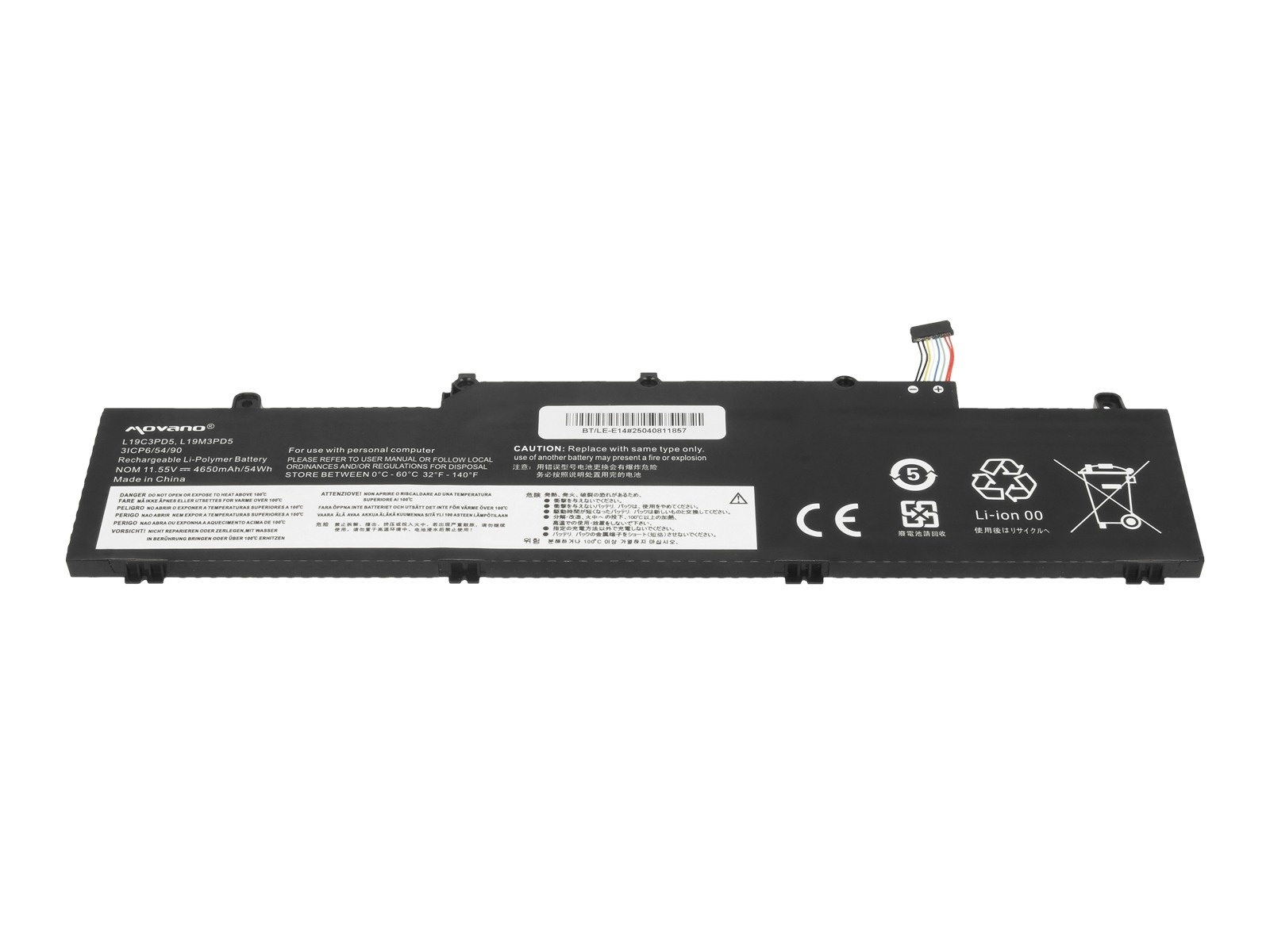Baterija za Lenovo ThinkPad E14 Gen. 2 / E15 Gen. 2, 4650 mAh - slika 3