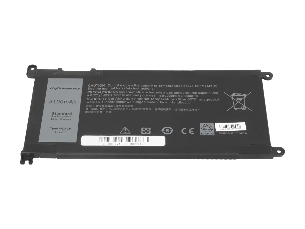 Baterija za Dell Inspiron 5378 / Latitude 3490, WDX0R, 3100 mAh - slika 3