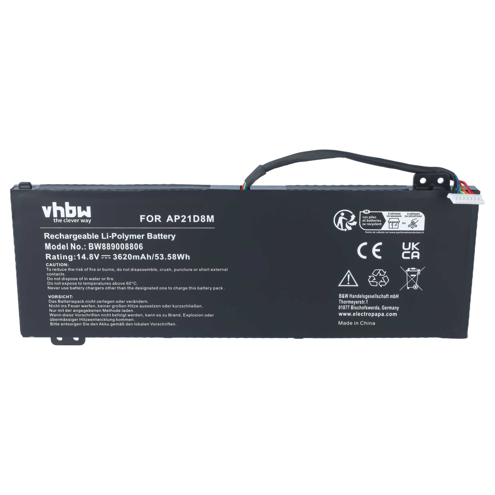 Baterija za Acer Aspire 7 A715 / ConceptD 3 CN315 / Nitro 5 AN515, 3620 mAh - slika 4