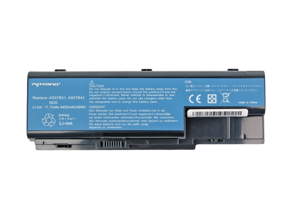 Baterija za Acer Aspire 5200 / 5300 / 5500, 11.1 V, 4400 mAh - slika 4