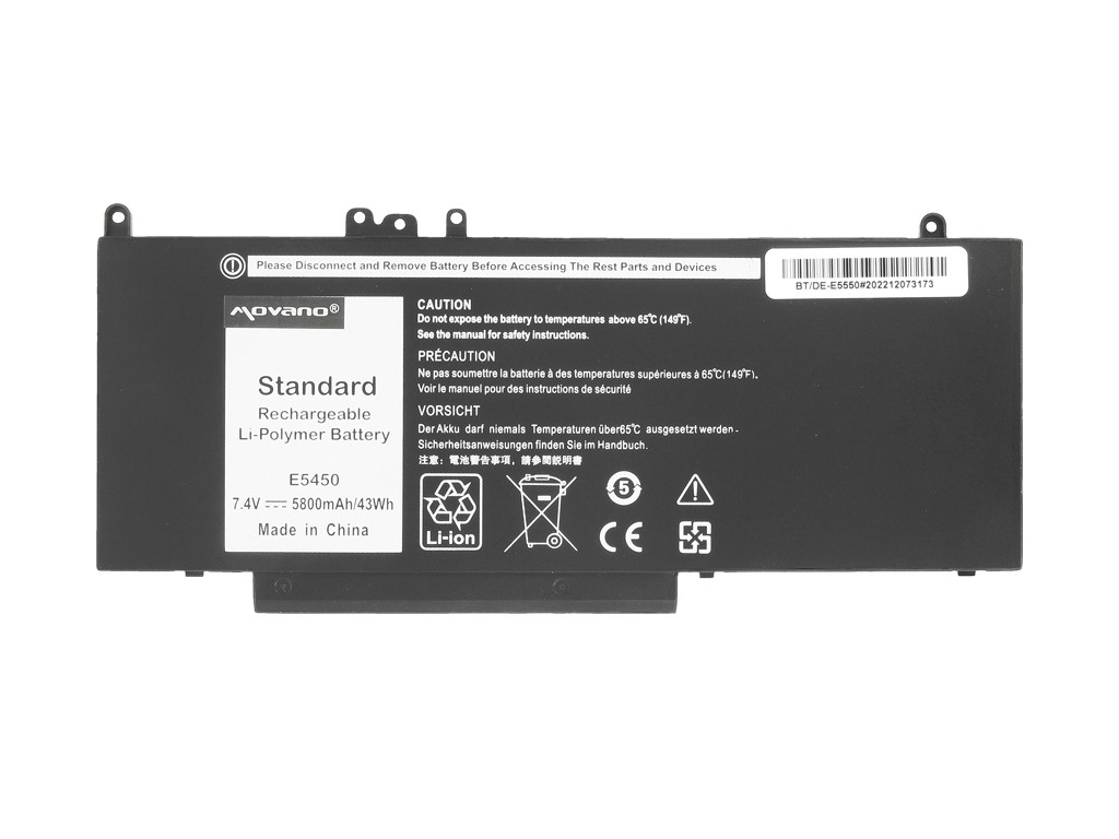 Baterija za Dell Latitude E5250 / E5450 / E5550, 7.4 V, 5800 mAh - slika 4