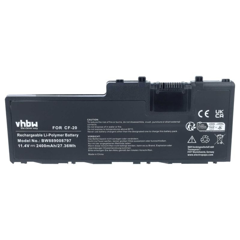 Baterija za Panasonic Toughbook CF-20 / Toughbook FZ-A / Toughpad FZ-A, CF-VZSU0QQ, 2400 mAh - slika 4