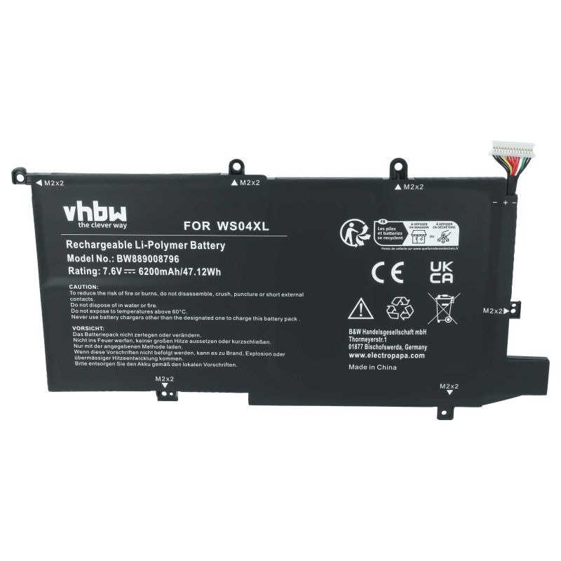 Baterija za HP Spectre X360 14-EA / 14T-EA / 14-EA, WS04XL, 6200 mAh - slika 4