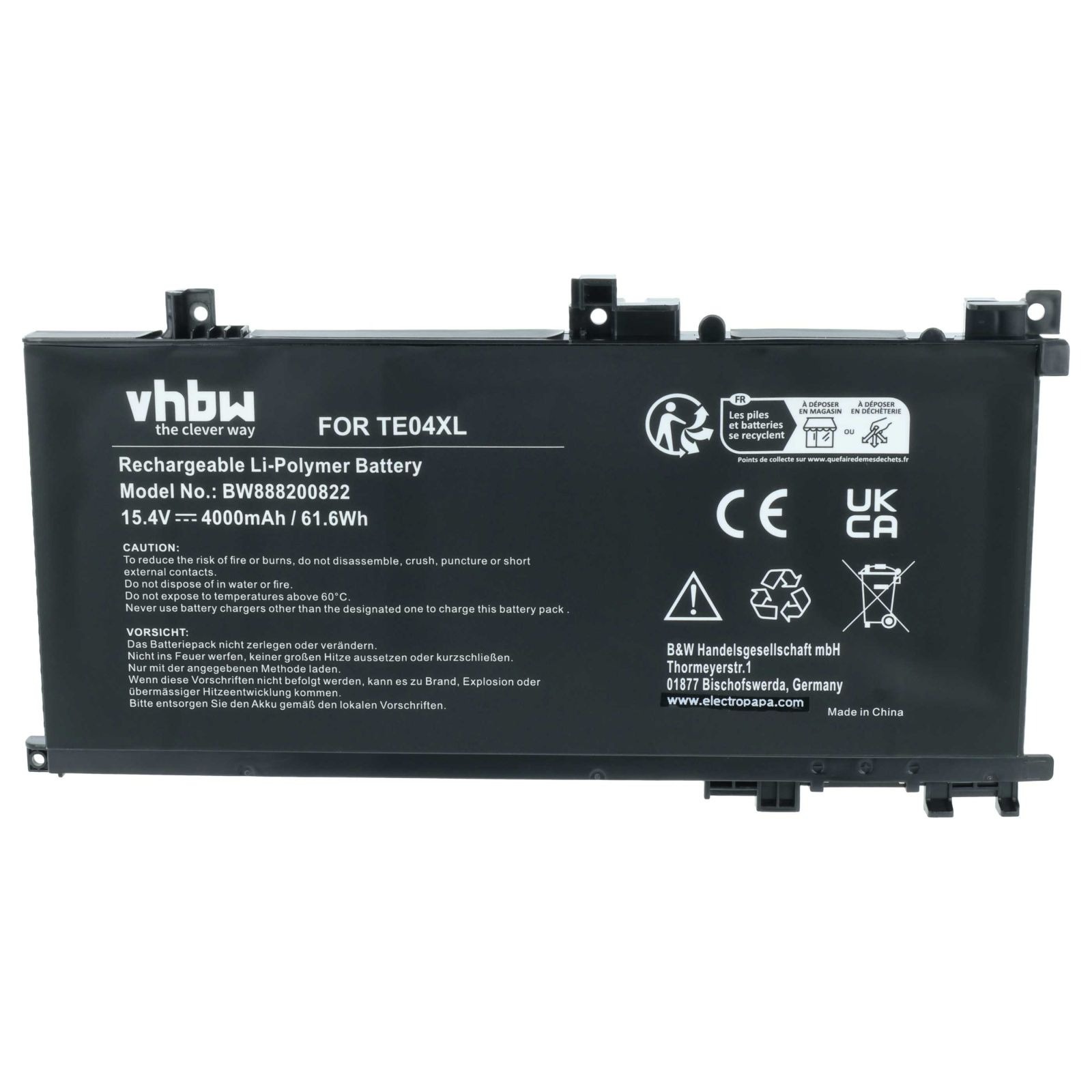 Baterija za HP Omen 15-AX / Pavilion 15-BC, TE04XL, 4000 mAh - slika 4