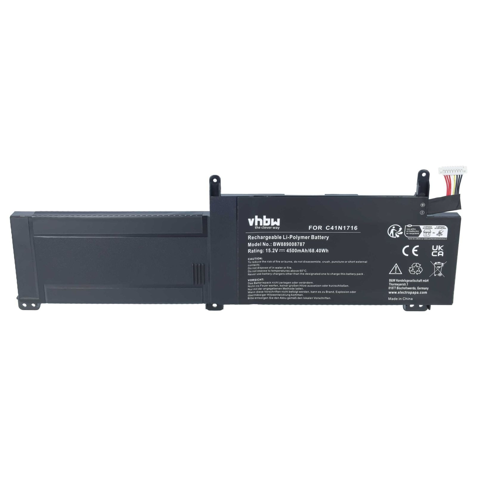 Baterija za Asus GL703 GM / GL703GS, C41N1716, 4500 mAh - slika 4
