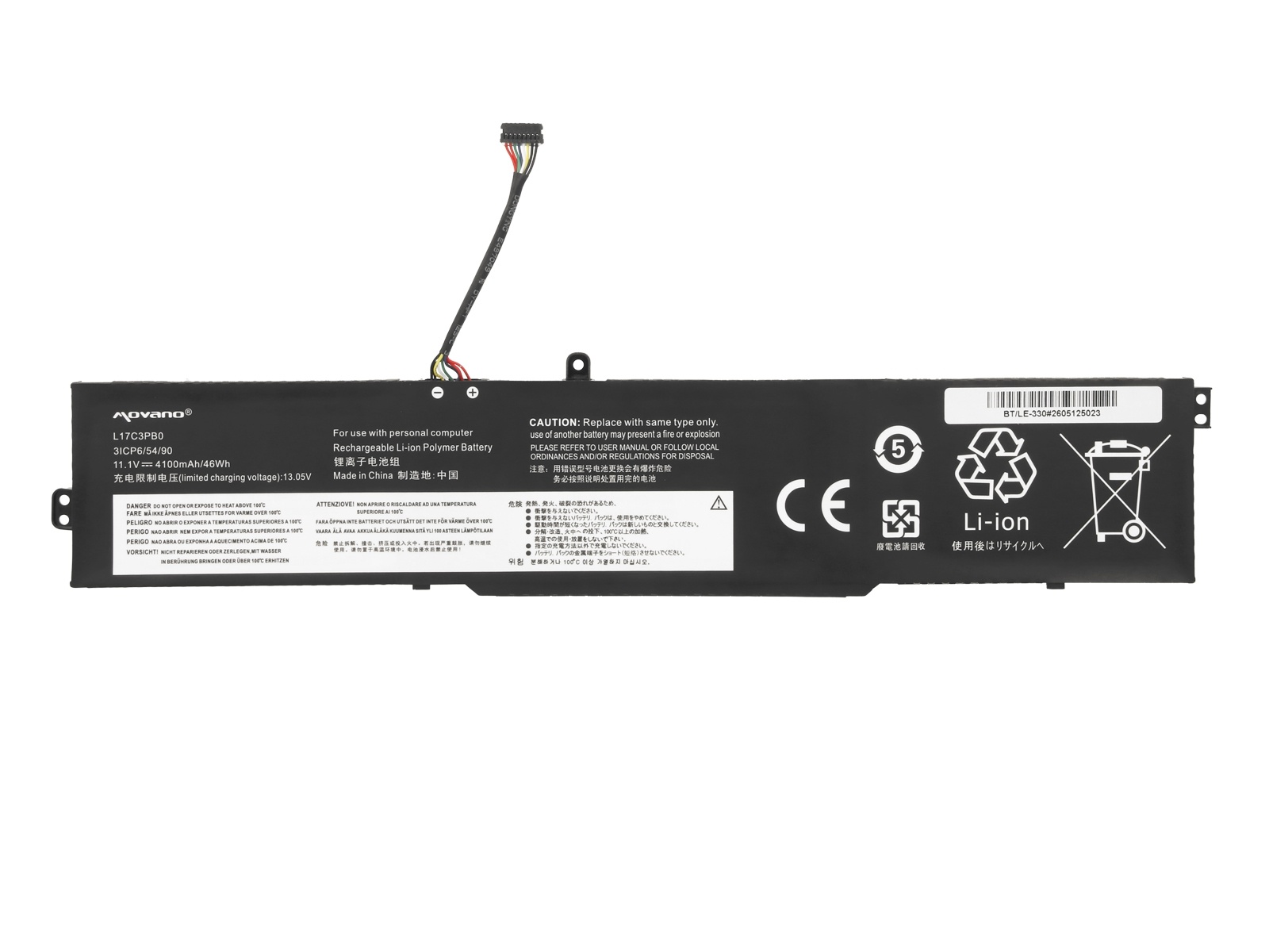 Baterija za Lenovo IdeaPad 330G / 330-15ICH / 330-17ICH, 4100 mAh - slika 5