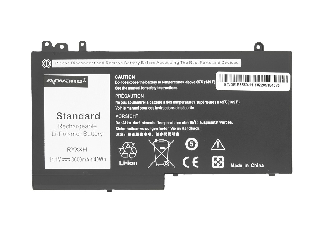 Baterija za Dell Latitude E5250 / E5450 / E5550, 11.1 V, 3600 mAh - slika 5