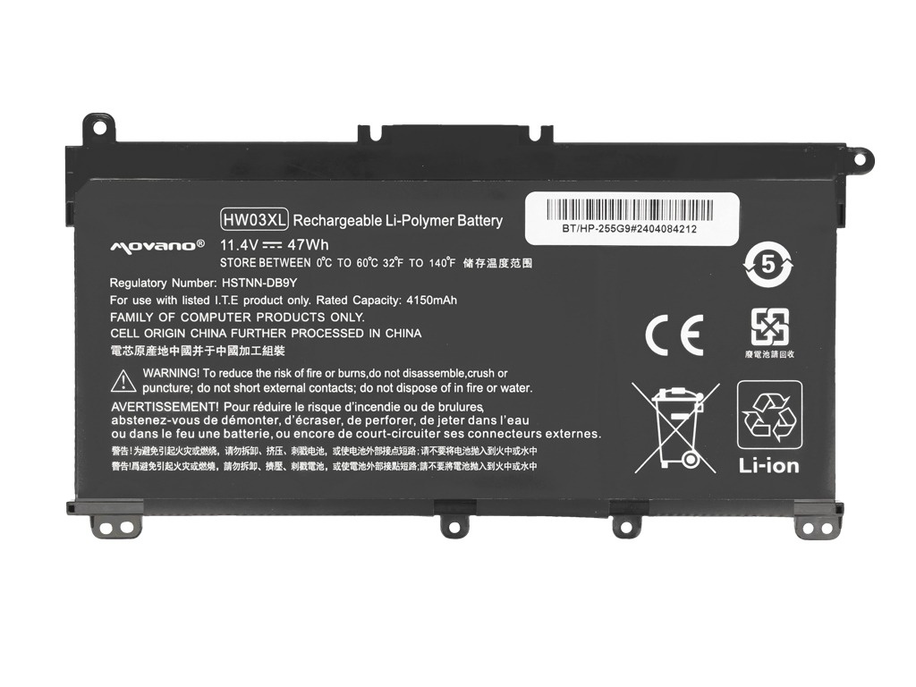 Baterija za HP Pavilion 15-EG / 15-EH / 17-CN / 17-CP, HW03XL, 4150 mAh - slika 5