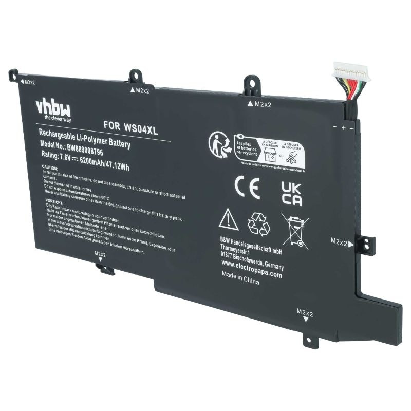Baterija za HP Spectre X360 14-EA / 14T-EA / 14-EA, WS04XL, 6200 mAh - slika 6