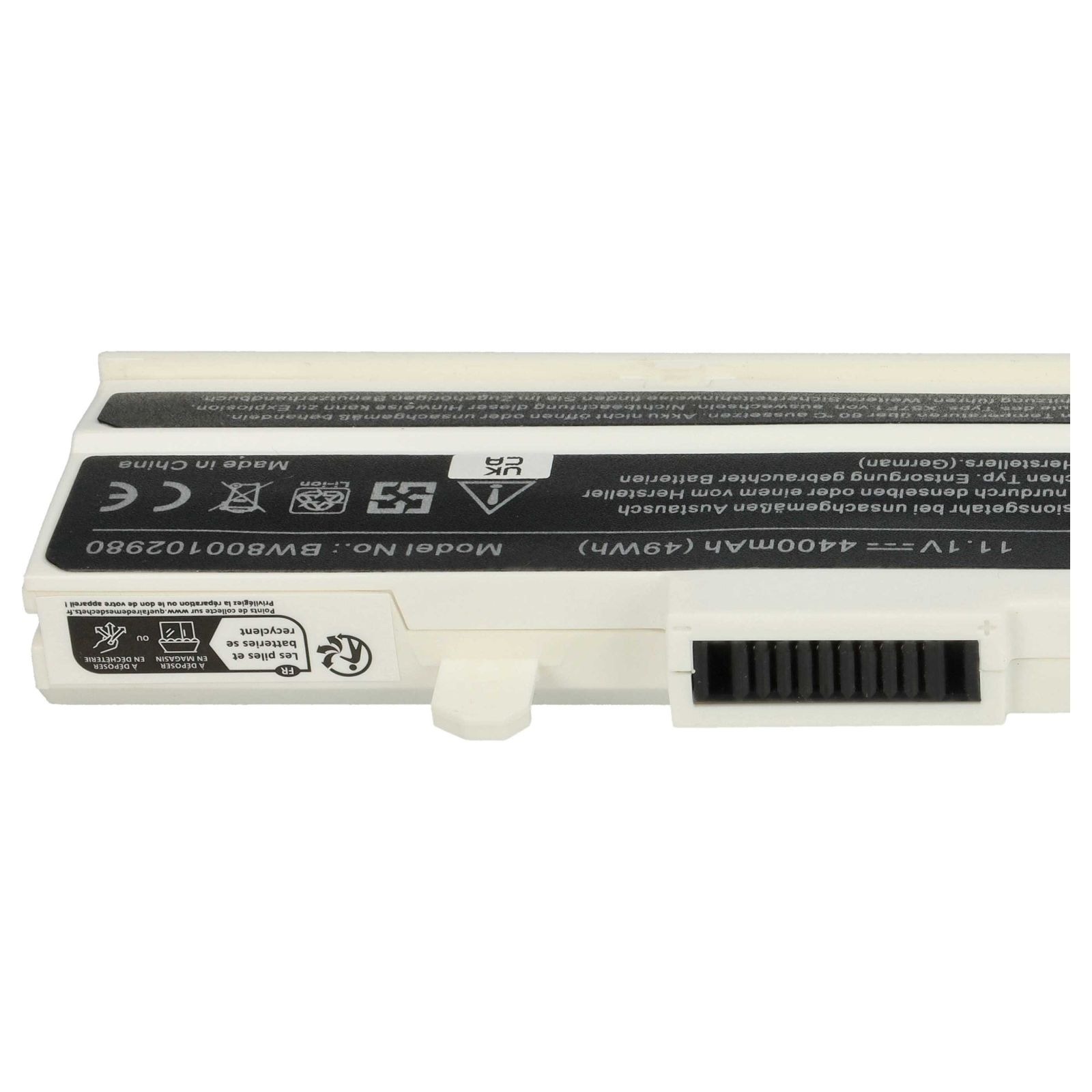 Baterija za Asus Eee PC 1011 / 1015 / 1016, bela, 4400 mAh - slika 6
